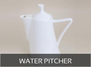 Oval water pitcher